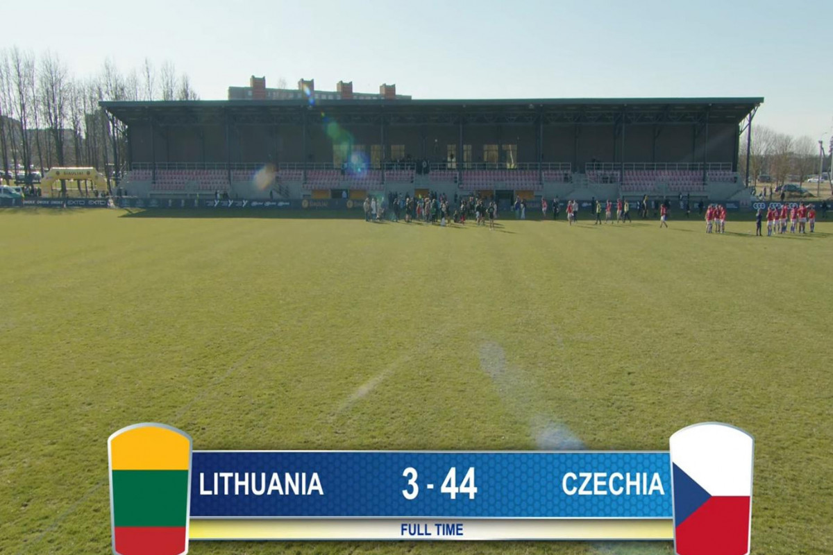Nejvyšší vítězství čeští ragbisté na ME ve skupině Trophy dosáhli v Šiauliai ... Litva - Česko 3:44